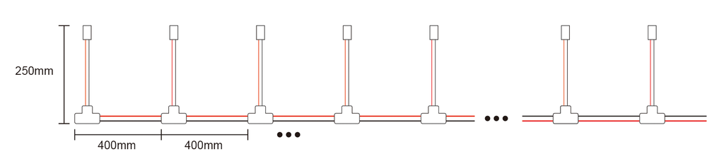 BS-L2 Stair Light Stripe（Dual White LED Light）10x10x1000mm