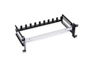 Roline 19" Cadre de support  pour montage sur rail DIN, 3U, avec gestion des câbles, noir