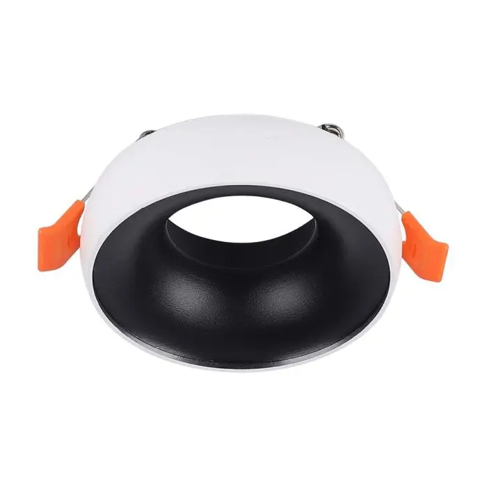 VT-980 GU10 PASSEND RONDE WITTE MONTUUR + ZWARTE REFLECTOR