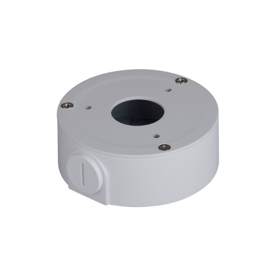 DAHUA PFA134 - Aansluitdoos voor domecamera's - Metaal - 34 mm (He) x 90 mm (basisdiameter) - Maakt interne bekabeling mogelijk - Controleer de gatafstand in de specificaties op onze website voor een lijst met compatibele camera's