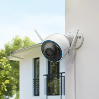 Ezviz H3 Caméra Bullet Wi-Fi 3K  pour maison connectée - 5 MP - 2,8 mm - Couleur nocturne - Microphone et haut-parleur - IP66 12 V CC