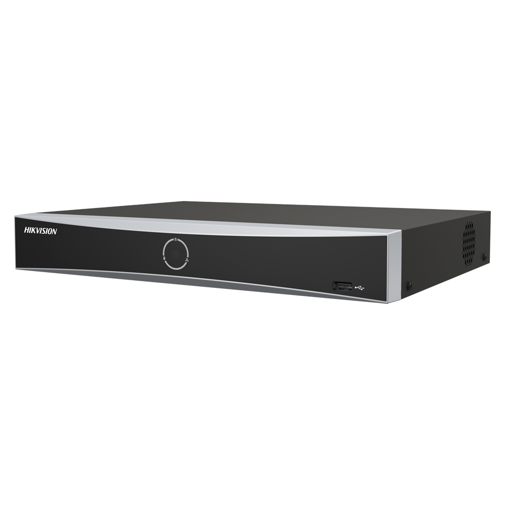 HIKVISION  DS-7608NXI-K2 AcuSense NVR 8 canaux jusqu'à 12 MP sans POE - Prise en charge de 2 disques durs SATA jusqu'à 2 x 10 To