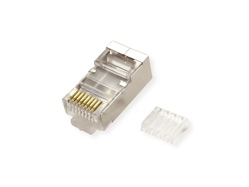 Roline 21.99.3063A Cat.6/6A modulaire stekker, STP, voor geslagen draad, 10 stuks.