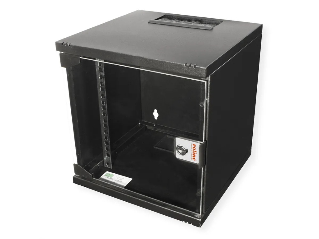 ROLINE 10-inch wall-mounted housing 6 U, 312x300 WxD black