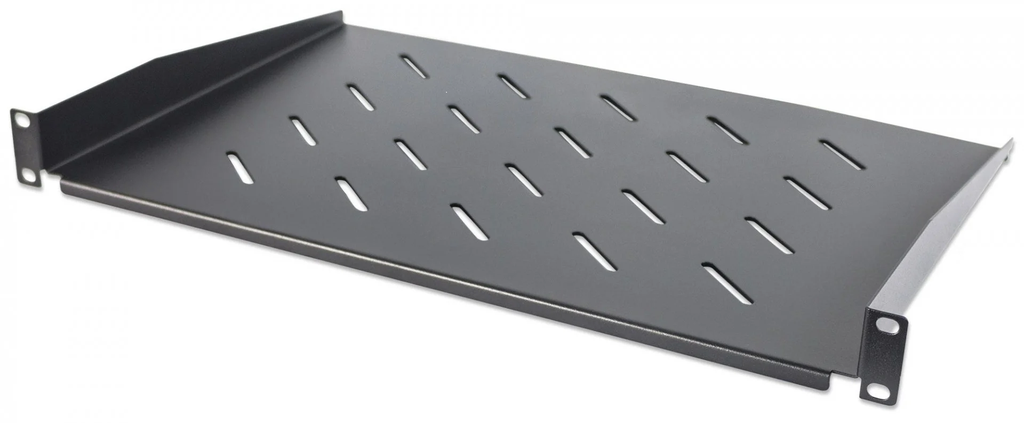 Intellinet 714884 19" Cantilever-plank 1U, 300 mm plankdiepte, geventileerd, zwart