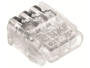 SDKF3 (3X) Pack 50- Connector à levier (0,5 2,5 mm2)