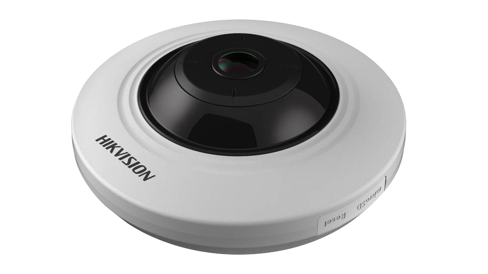 Hikvision DS-2CD3956G2-ISU(1.05mm) 180° 5MP Fisheye Camera with H265+ Night Vision up to 8 meters