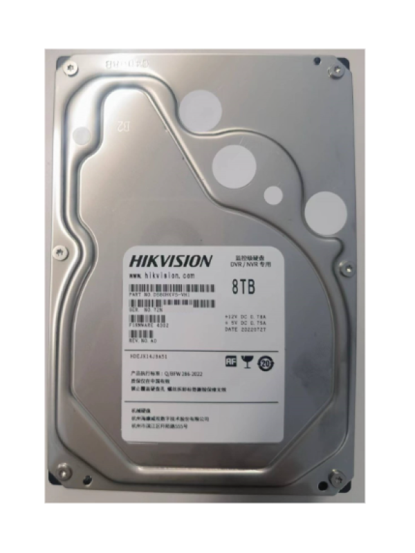 Hikvision DS80HKVS-VX1 8TB 5400RPM 64M SATA3.0 Surveillance Hard Disk