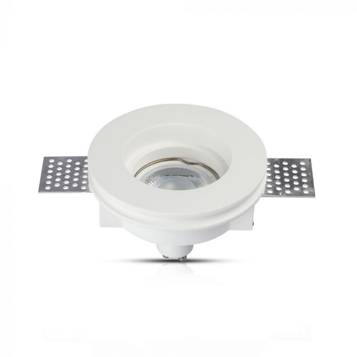 VT-771 GU10 GIPSFITTING ROND-WIT - Snijmaat Ø103mm