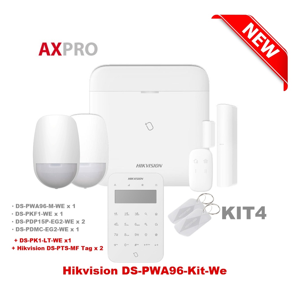 Hikvision DS-PWA96-Kit-WE Draadloze Alarmkit 4