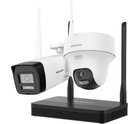 Kit caméra IP Wi-Fi HIKVISION NKS424W02H 4 MP H.265 (caméra bullet + caméra tourelle) - Carte microSD en option