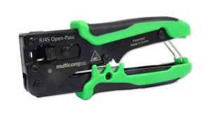 AVINET Easy-Connect modulaire stekkerkrimper RJ45 open doorgang, CAT6/6A snijder/stripper