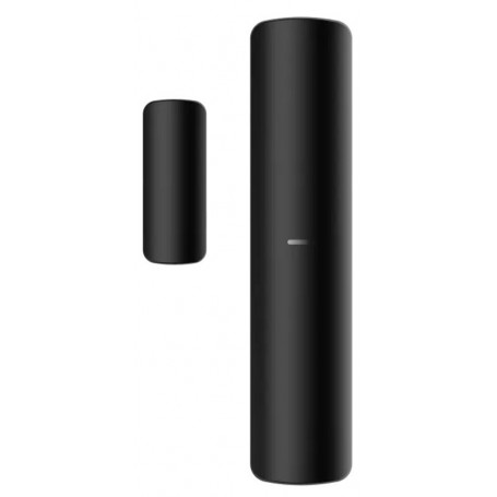 Détecteur d'ouverture discret Hikvision DS-PDMC-EG2-WE noir + extension filaire NO/NC