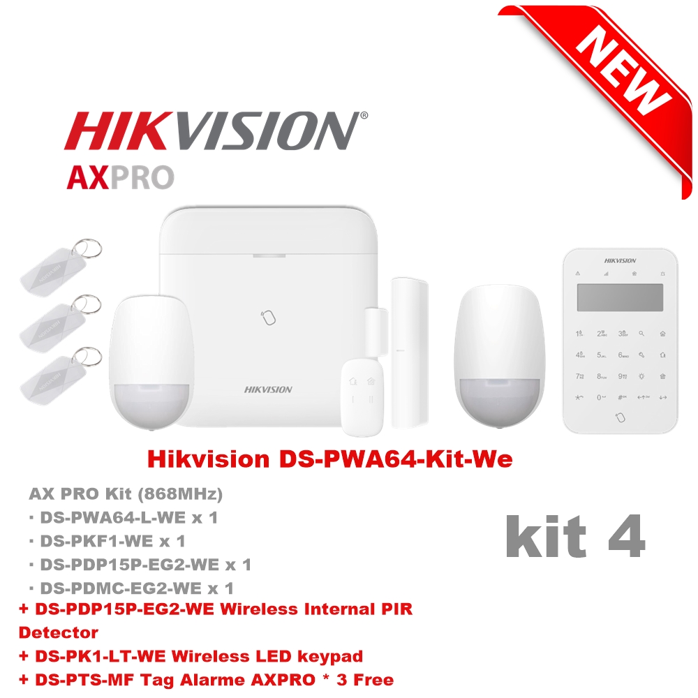 Kit d'alarme sans fil Hikvision DS-PWA64-Kit-WE 4