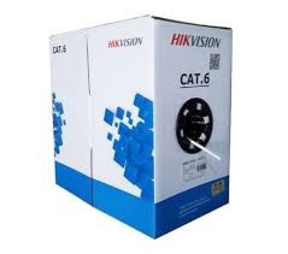 Hikvision DS-1LN6-UE-W 305 m CAT6 UTP- Blow netwerkkabel (massief koper, 0,53 mm, CM)