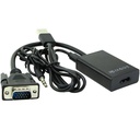 MicroConnect VGA naar HDMI-converter met USB-voeding en audio