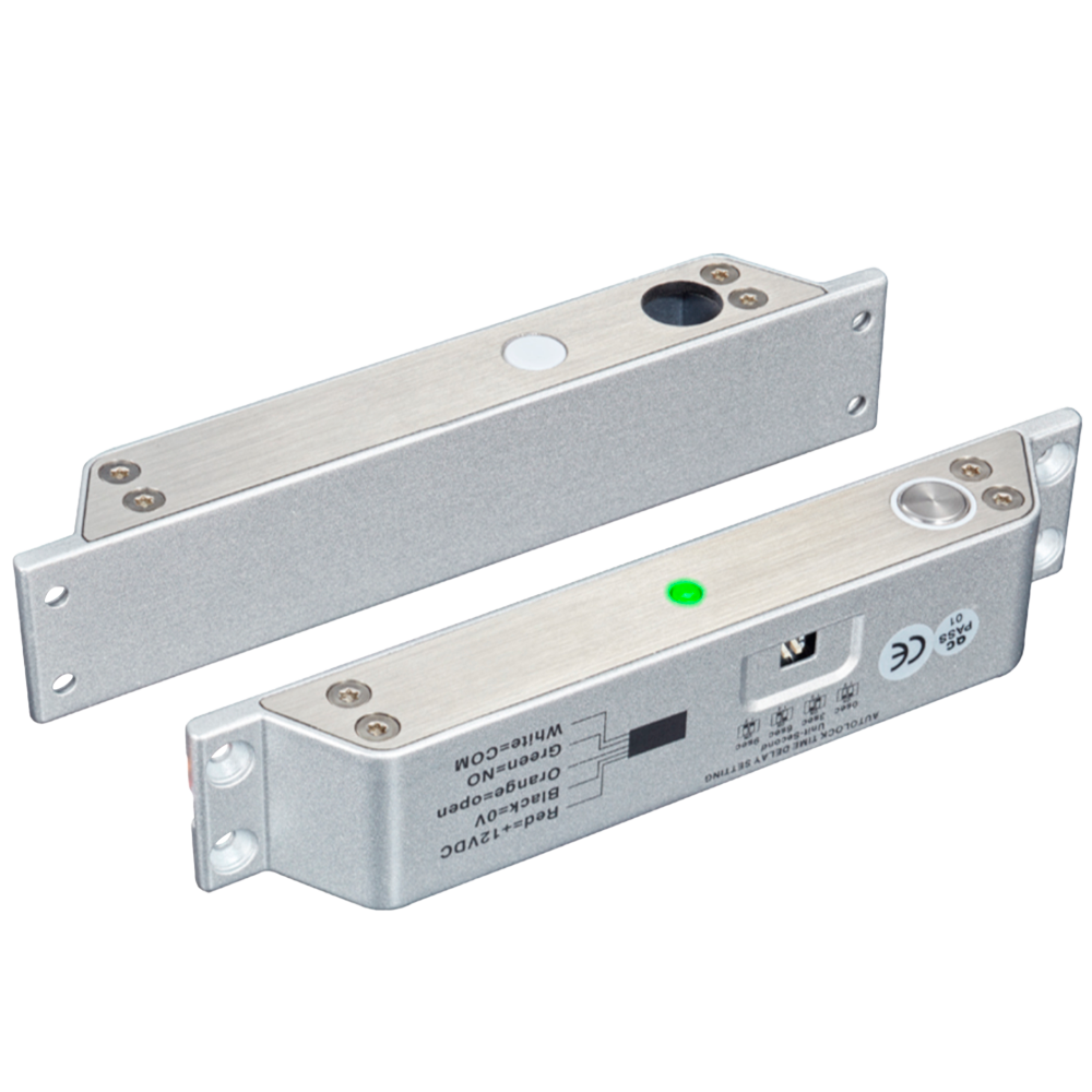 Serrure de sécurité électromécanique YB-500IN-LED, mode d'ouverture Fail Safe (NF), force de maintien 1 000 kg | Capteur de porte