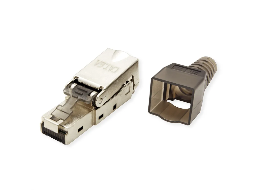 26.99.0373 Cat.6A (Class EA) Male Shielded STP Connector, Metal - Tool-Free Installable