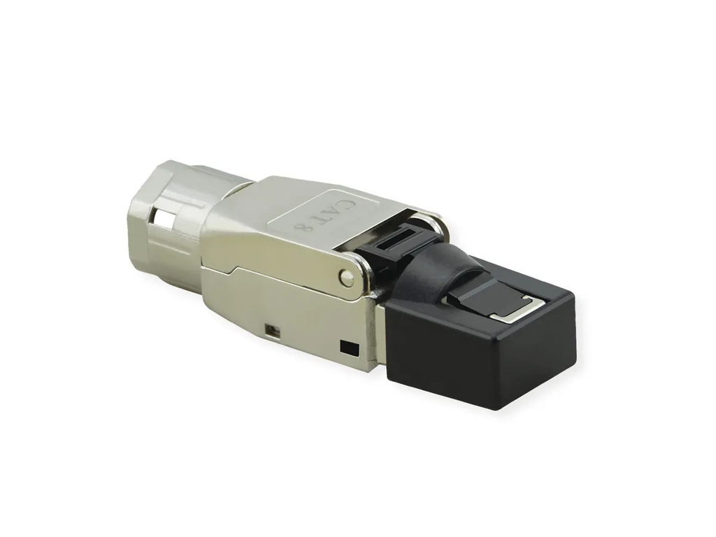 21.99.1804 ROLINE Keystone Jack RJ45, Cat.8 (Class I), STP, tool-free