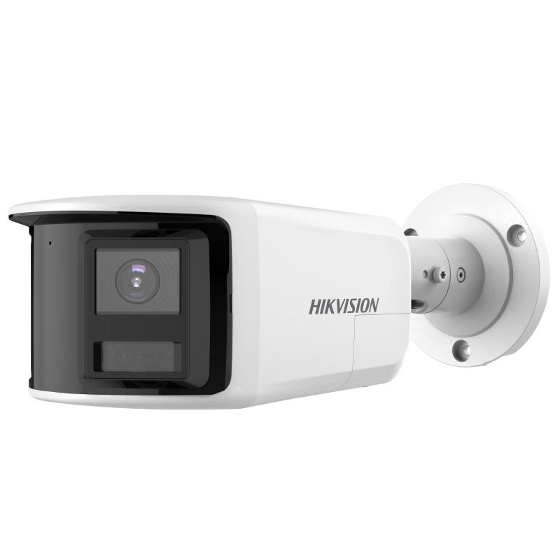 Hikvision DS-2CD2T83G2P-LISU/SL(180°) Caméra IP panoramique Bullet 8MP-2mm 180°  avec éclairage hybride intelligent , double objectif 2,0 mm 