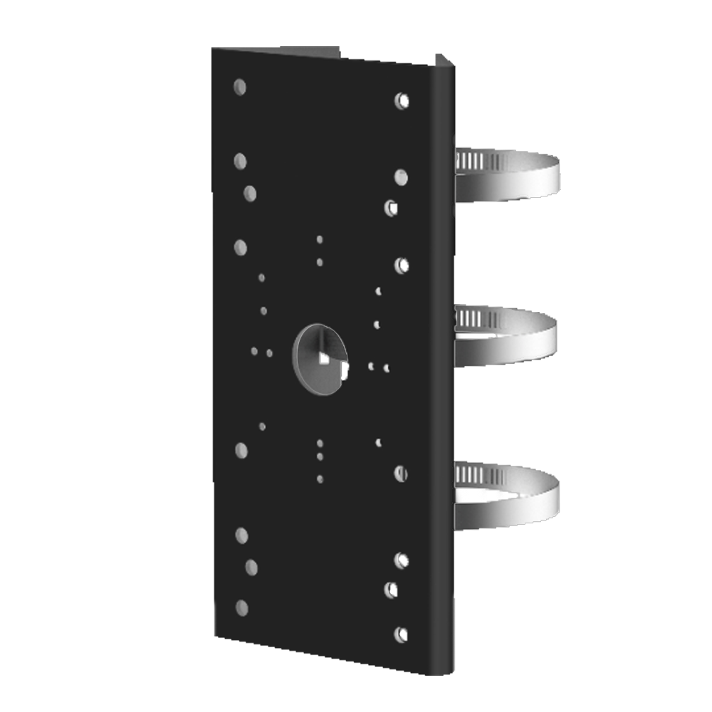 HIKVISION DS-1275ZJ-SUS-BLACK Support de poteau/Mat vertical Dimension127 mm × 46 mm × 250mm