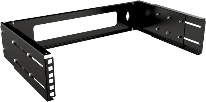 Lanview 19" 2U Open Wall Rack with Adjustable Depth 515 x 150-350 x 108 mm