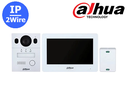 Dahua DHI-KTX01 - Kit d'interphone vidéo hybride 2 fils  Surveillance Wi-Fi / Applications DMSS
