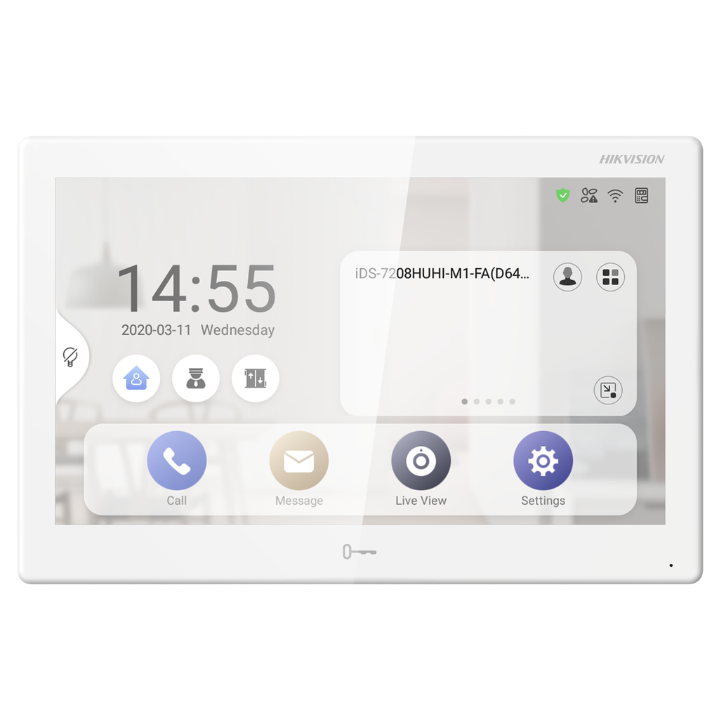 HIKVISION DS-KH9510-WTE1(B) Android Video Intercom Tablet - 10-inch LCD-touchscreen Standaard PoE