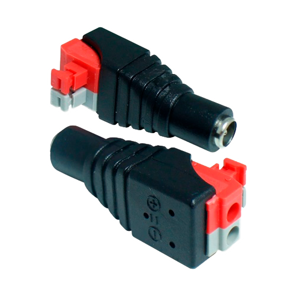  Vrouwelijke DC-stroomadapter met snelkoppeling 12VDC