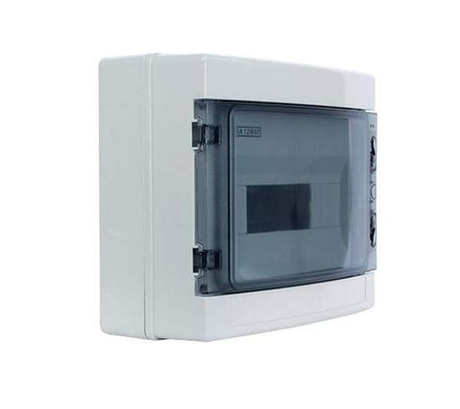 [60008] ELMARK Coffret GAMMA IP65 OPPERVLAK AVEC COUVERT 8 modules