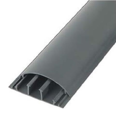 [DLX-75020] 75x20 PVC OVERVLOERKANAAL GRIJS Staaf 2m