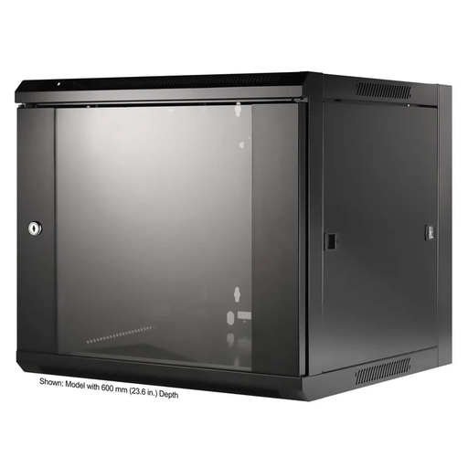 [711777] Intellinet 711777 Wall Mount Cabinet 19"-9U 450mm  (l x H x P) 570 x 500 x 450 mm 9 UH Black (RAL 9005)