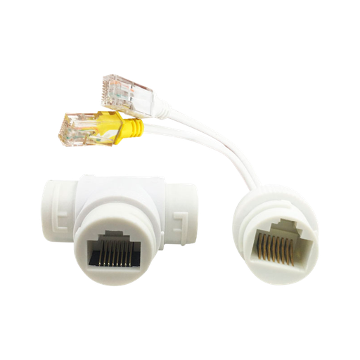 [RJ45-SFPOE] SF-POE-DUAL-SINGLE-RJ45 PoE RJ45 combiner and splitter - For IP cameras - White color