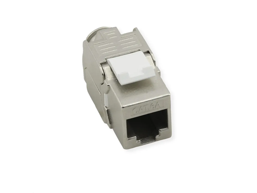 [26.11.0391] 21.99.1807 ROLINE Keystone Jack, Cat.8 (Class I), RJ-45, STP , RJ-45, STP, tool-free
