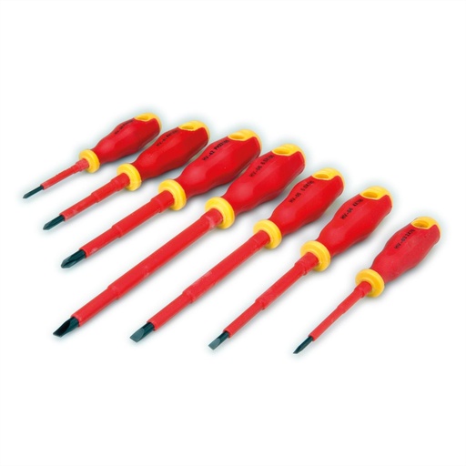 [19.99.1009] VALUE Geïsoleerde elektrische schroevendraaierset - 7 stuks