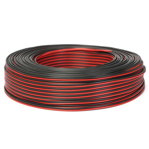 [CAB-SPK2X15-100] Câble haut-parleur/audio, rouge/noir 2 x 1,5 mm²