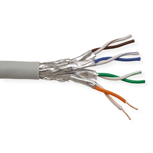 [CAT8-21.99.1800] VALUE S/FTP Cable Cat.8 (Class I), Solid Wire, LSOH, grey, 100 m