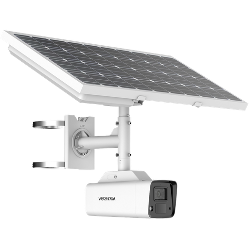 [DS-2XS2T47G0-LD(W)] Hikvision DS-2XS2T47G0-LD(W)H/4G Caméra IP Bullet fixe  4G 4MP ColorVu + lumière blanche 30 m d'autonomie via panneau solaire