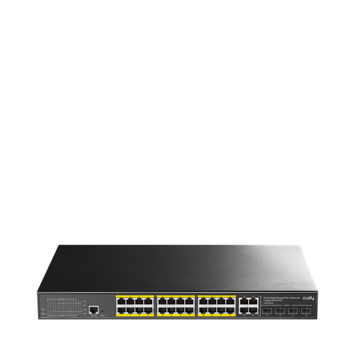 [GS2028PS4-300W]  Commutateur PoE+ Gigabit géré Cudy GS2028PS4-300W 24 ports avec 4 ports combinés Gigabit 300 W