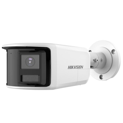 [DS-2CD2T83G2P-LISU/SL] HHikvision DS-2CD2T83G2P-LISU/SL(180°) 8MP-2mm 180° Panoramic Bullet IP Camera with Intelligent Hybrid Lighting, Dual 2.0mm Lens