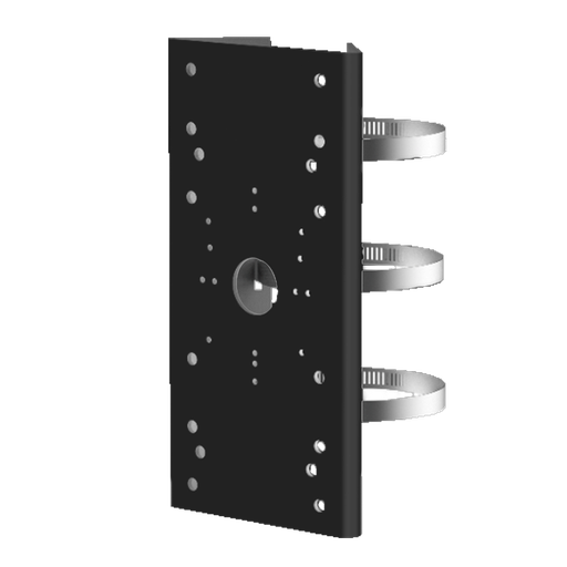 [DS-1275ZJ-SUS-B] HIKVISION DS-1275ZJ-SUS-BLACK Support de poteau/Mat vertical Dimension127 mm × 46 mm × 250mm