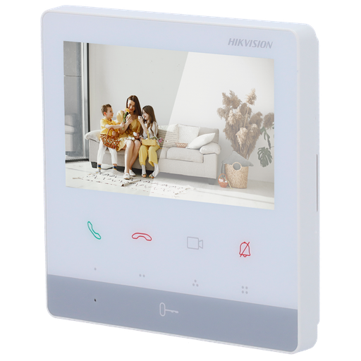 [DS-KH7100EY-E2-W] DS-KH7100EY-E2 4,3" TFT-monitor 2-draads HD - microSD - opbouwmontage Wit