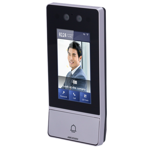 [DS-KV9503-WBE1] Hikvision DS-KV9503-WBE1 IP Video Door Station 2 MP Camera | Bidirectional Audio Facial, MF card, QR and PIN | 2 relays Mobile App via monitor