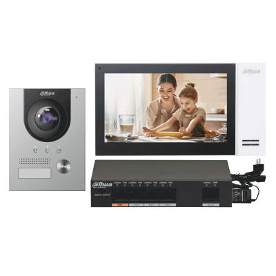 [KTP01] Kit Dahua KTP01 IP-POE Villa : station extérieure et moniteur intérieur