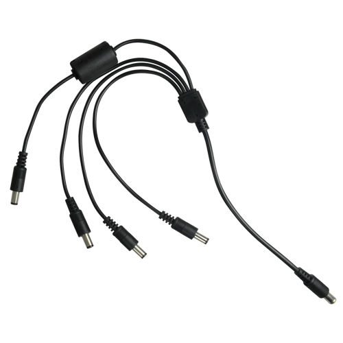 DC Splitter Cable 1 to 4; Female input, Male output 40cm